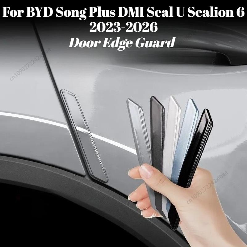 For BYD Song Plus DMI Seal U Sealion 6 2023-2026 Car Door Bumper Guard Anti-Collision Protective Strip Sticker EV accessories