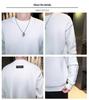 Herren einfarbiger Wollpullover, Rundhals Strickware, Herbst/Winter 2025 Kollektion