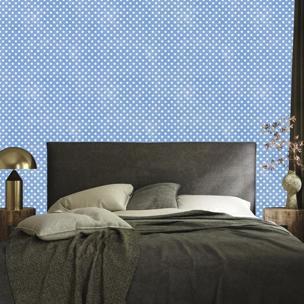 Azure Stars Wallpaper, Azure Background for Living Room and Bedroom 50x1000