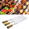 6pcs Stainless Steel U-Shaped Barbecue Brazing Fork Needle Grilling Skewers BBQ Tools