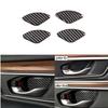 4X Door Inner Handle Panel Trim Cover Carbon Fiber For Honda CR-V CRV 2007-2011