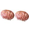 1-6PCS Adult Female Household Cute Double-Layer Thick Waterproof Shower Cap Hair Cap Head Cover Hat Kitchen Oil Fume Proof Hat