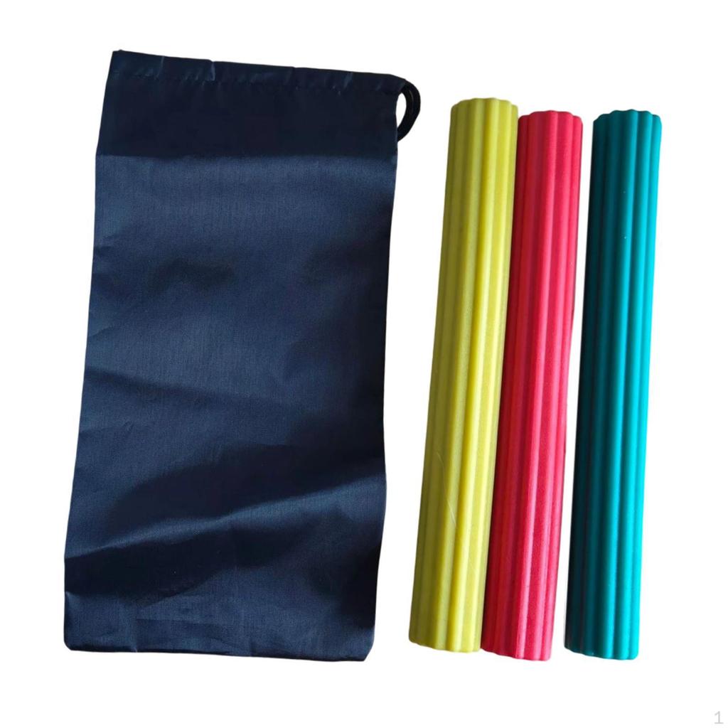 3 Pieces Twist Bar Resistance Tennis Elbow Band TPE Construction Suitable for