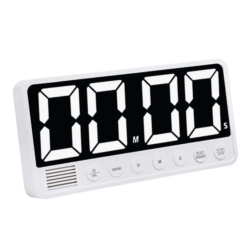 Count Up/Down Timer Tabletop Magnetic Timer for Office Kitchen Rechargeable Digital Timer Stopwatch LED Display Timer