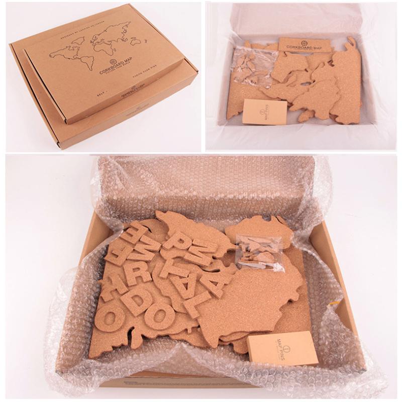 Cork World Map Puzzle Toy World Travel Footprint Po Background Wall Board With Adhesive Map Puzzle Toy Set Gift For Children