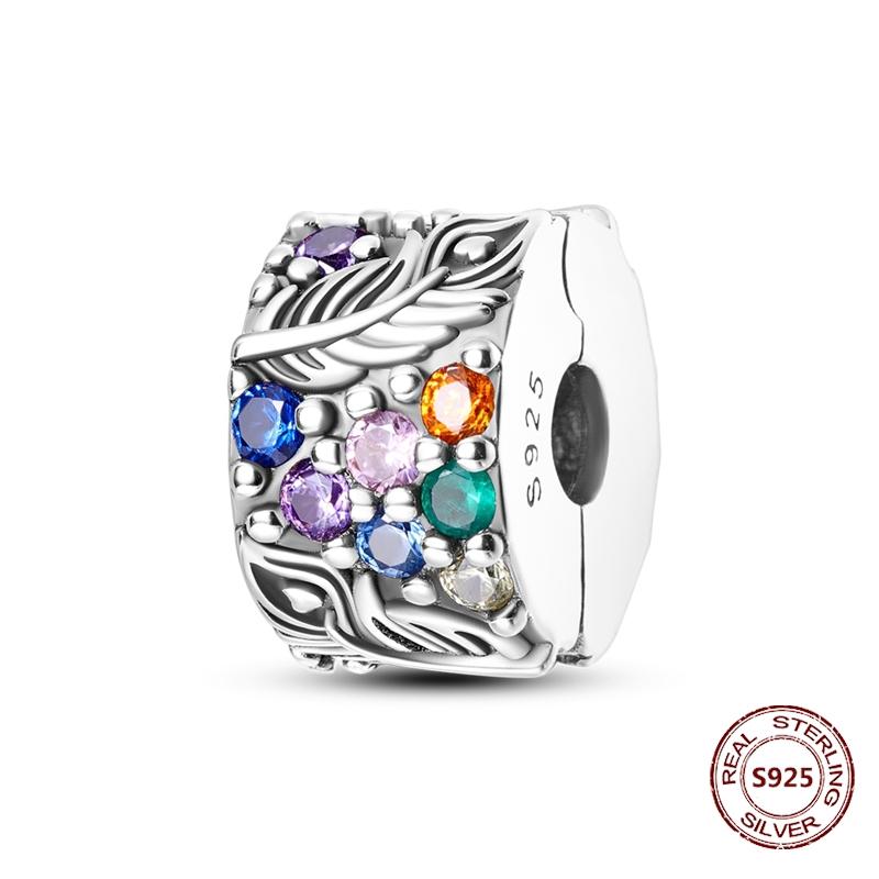 Copper Buckle Copper Charm Blue Star Moon Bead Butterfly Suitable For Original Bracelet Zircon Fine Diy Jewelry