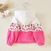 2-10 Years Kids Girls Warm Hooded Coat Winter Zipper Fleece Jacket