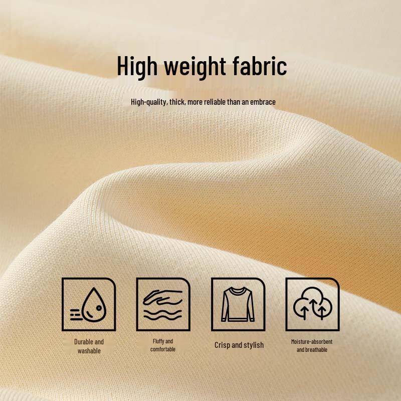 Jeanswest Men's Heavyweight American Retro Crewneck Sweatshirt