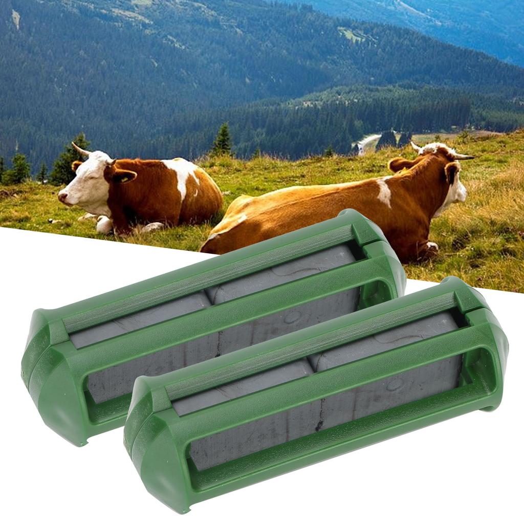 2pcs Cow Magnets Strong Plastic Shell Magnets for Trap Iron Substance in Livestock Stomach(HL Q9 )