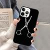 Barber Pole Scissor Comb Razor Phone Case for iPhone 17 Air 16 16e 15 Plus for Apple 13 11 12 14 Pro Max Cover coque