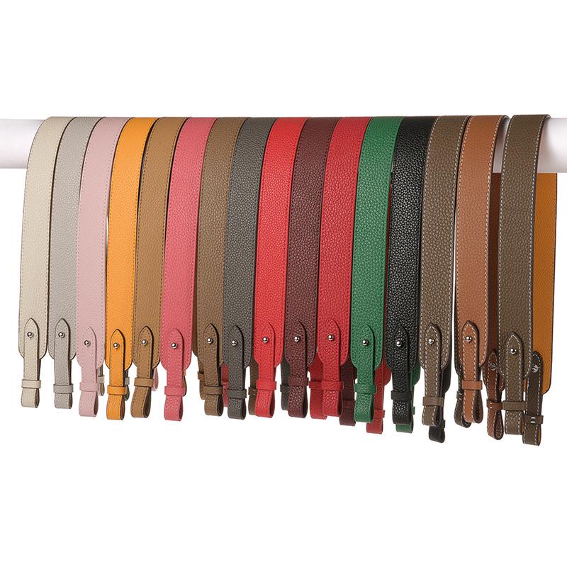 Pasek do torby A-30 ze skóry naturalnej z krowiej skóry: Akcesorium Pasek na Ramię do Koszyka na Zakupy i Torebek Podpachowych