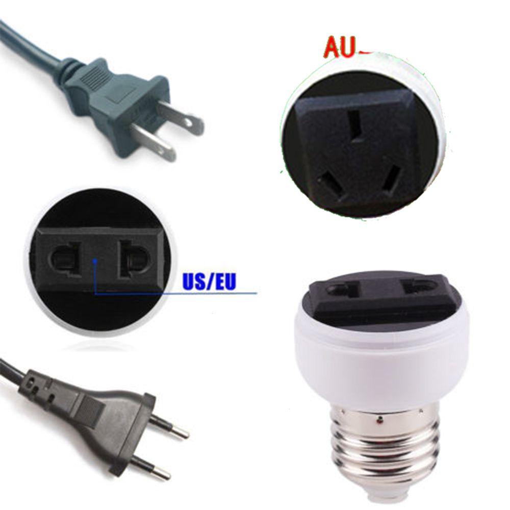 Portable Holder Bulb Base E27 Socket Connector Plug Adapter Screw