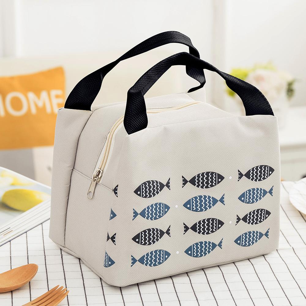 Cartoon Children's Lunch Bag Thermal Insulation Aluminum Film High Quality Waterproof Oxford Cloth Portable Lunch Bags Tote New