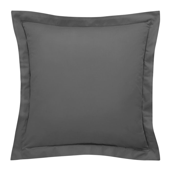 "Prestige" Pillowcase 100% Combed Cotton Satin 120 Threads/cm² Pure Cotton - 65x65 - Prestige Graphite