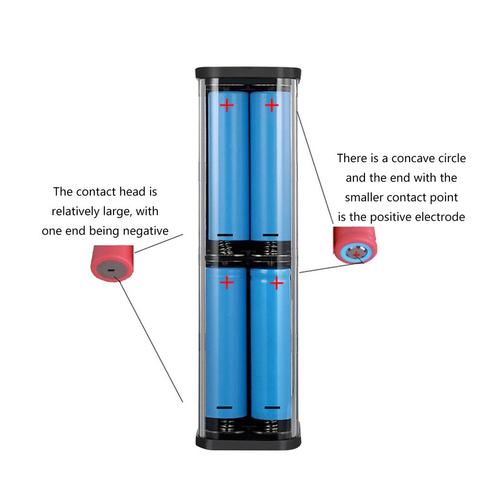 Detachable 18650 Battery Case With LCD Display DIY Power Bank Shell For Quick Charging USB C PD QC3.0 Charging Function