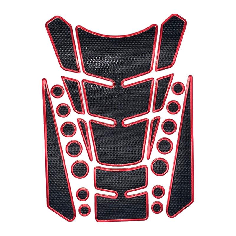 Motorcycle Accessories 3D Fishbone Sticker Fuel Tank Decorations Scratch Covering Decals Hot Sell Black Red Motorbike Stickers