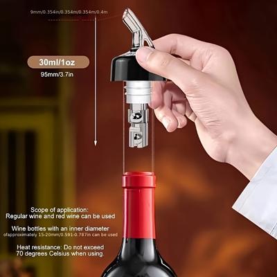 Versatori per Liquore in Plastica, Versatori Misuratori per Bottiglia di Vino, Accessori da Bar per Miscelare e Servire Cocktail