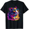 Cool Looking Hamster with Multicolor Sunglasses Outfit T-Shirt