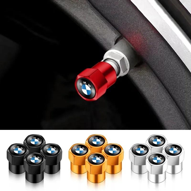 4Pcs Stylish Car Tire Valve Caps Wheel Rim Stem Covers Airdust Proof Protective Caps for BMW X1 X2 X3 X4 X5 X6 X7 Exterior Decor MD2