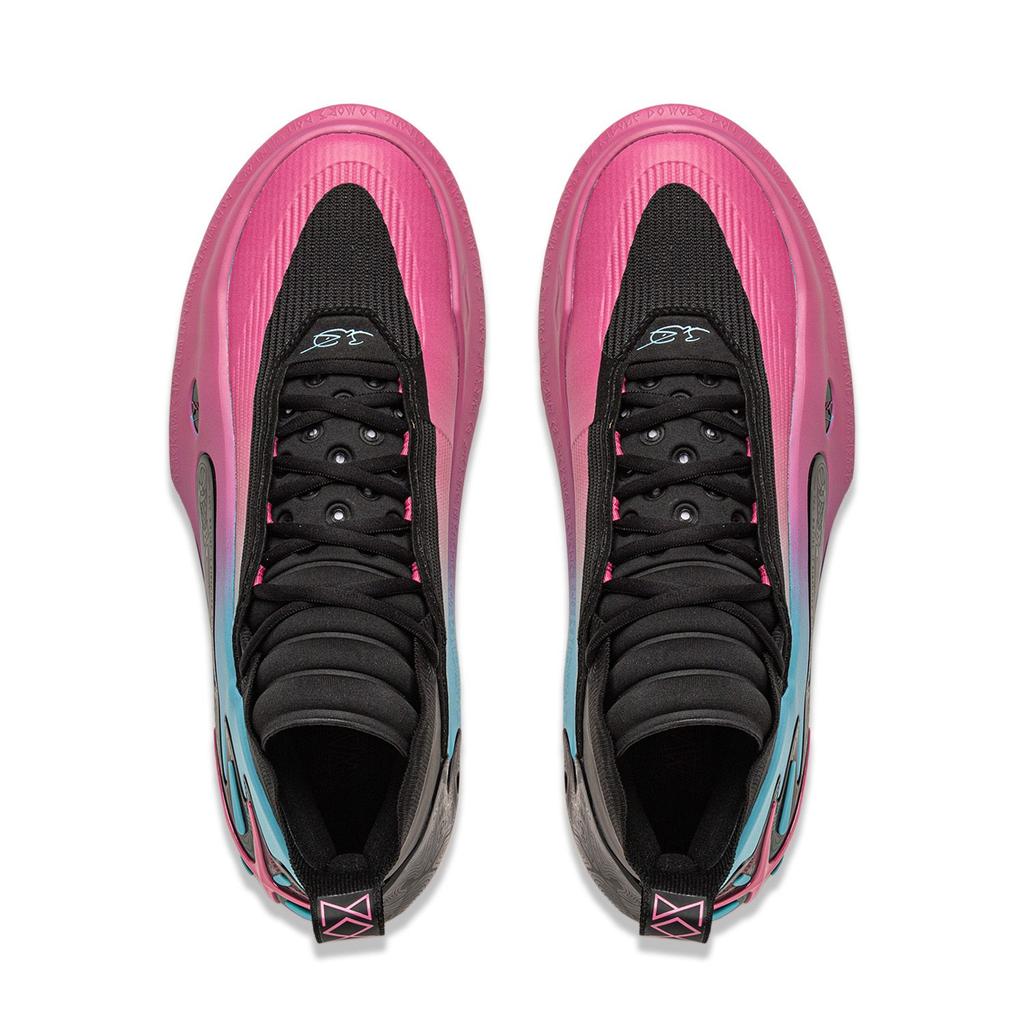 Li Ning WOW11 Mid top Basketball Shoes Men's Black Pink ABAU049-33