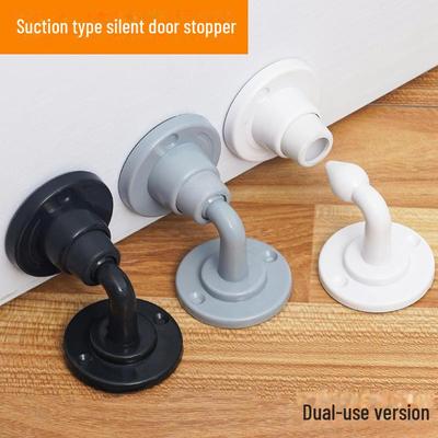 Silikon Diebstahlsicherung Türstopper: Winddicht, Antikollision, Kein Bohren Design für Toiletten
