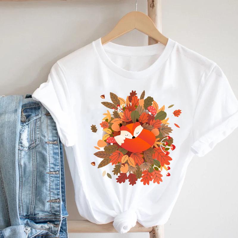 White Women's Short Sleeve T-Shirt with Dog Paw, Cat, and Heart Animal Print
