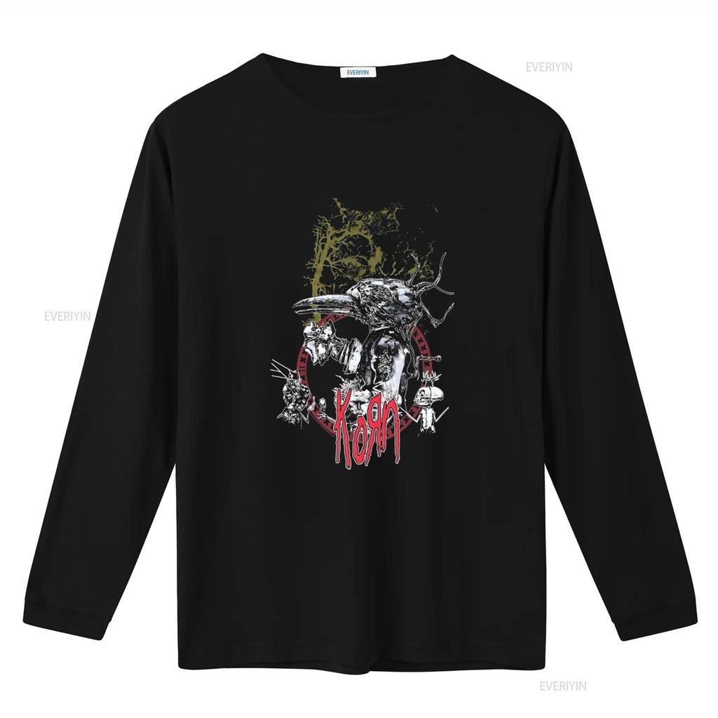 Vintage Korn Band 2009 Untitled Album Tour Metal T Shirt Size 2XL Black Y2K Vintage Washed Fashion Homme Casual Graphic