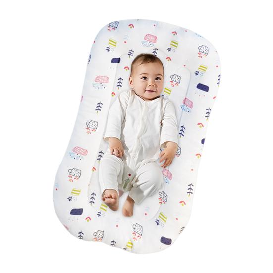 Baby Liegekissen Neugeborenen Liegekissen mit abnehmbarem waschbarem Bezug Atmungsaktives Baby Liegekissen für Babys Bauchlage Bett Sofa Verwendung