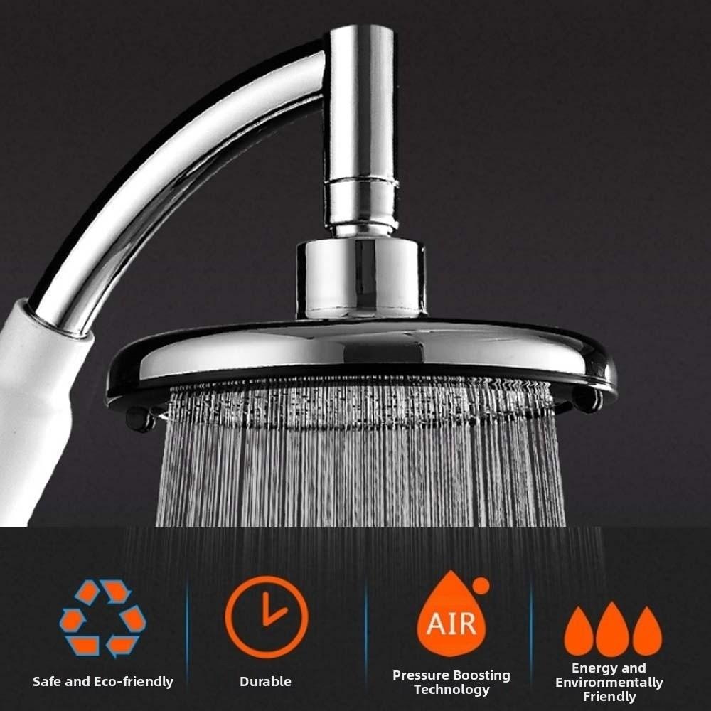 Water-saving Shower Heads High Pressure 6inch Large Panel Showerhead Round Shower Nozzle  Universal