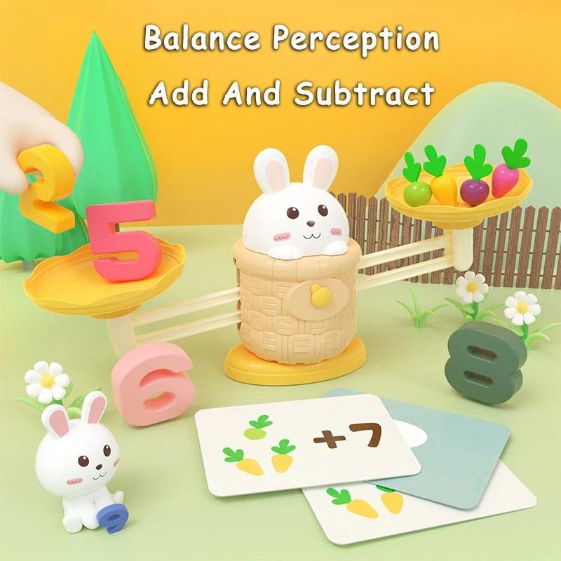 Toddler Montessori Math Toy Radish Harvest Memory Game Number Sense Scale Learning Counting Early Education Parish Teaching AID