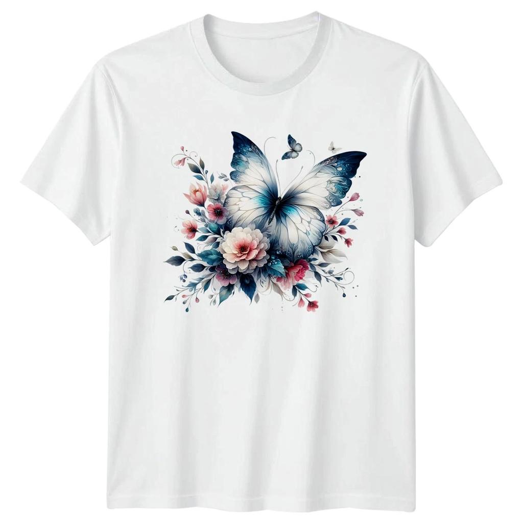 Butterfly Butterflies Floral Nature Mens T-Shirt Womens Tee Graphic Top