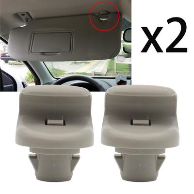 2X saulės skydelio spaustukų laikiklio laikiklio kabliukas, skirtas Nissan Qashqai J10 X-trail T30 T31 Juke F15 Note E11 E12 Lapas Tiida C12 Pathfinder R51 Frontier Micra K12
