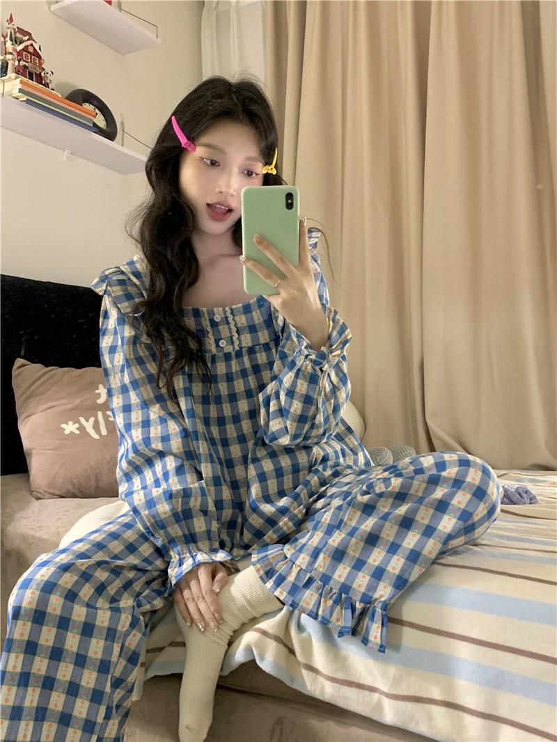 

«Весна 2024 г., симпатичная женская пижамная одежда из корейского хлопка» XL