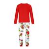 Matching Family Printed Loungewear Set with Long Sleeve Neck Top and Pants for Parent and Child