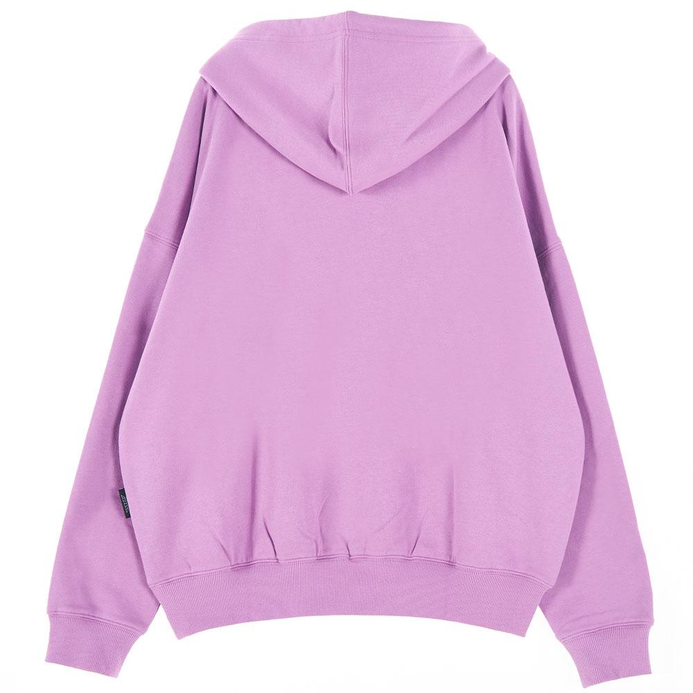 Oversized Drop Shoulder Basic Hoodie_Violet