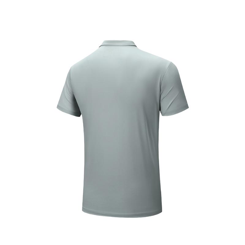Anta Breathable Comfortable Simple Letter Versatile Short Sleeve Polo Shirt Men Tops 152537106-3