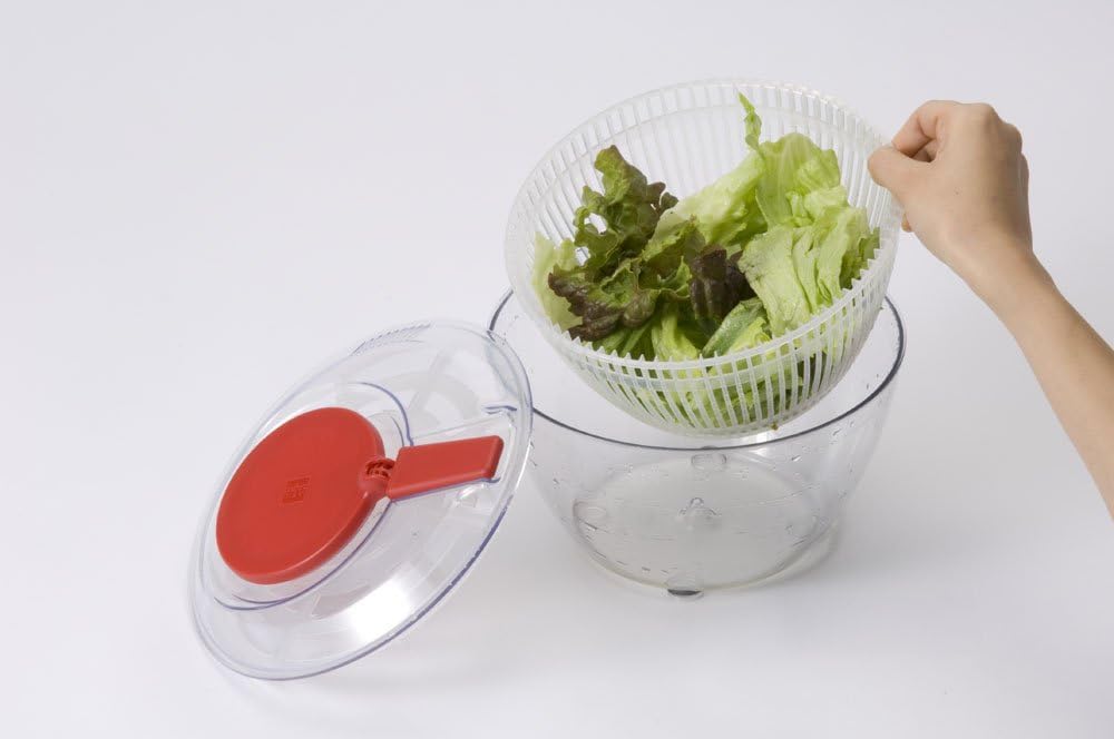 World Create Salad Vegetable Made In 21cm Diameter X 14cm Small Perfect for Noodles and Salads Spinner, Small, Easy-to-Clean Drainer, Mini, Japan,