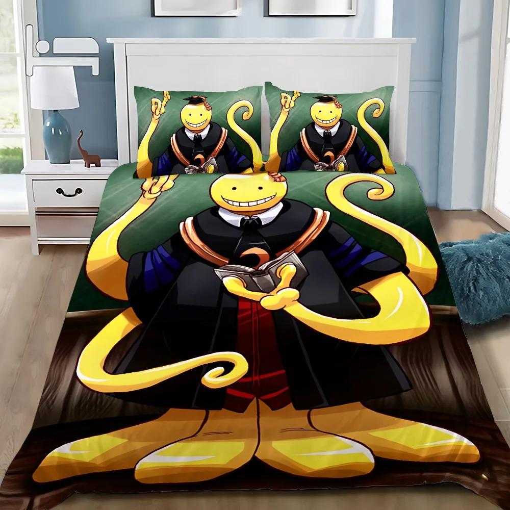 

Comforter Bedding Set Anime Assassination Classrooms Adult Boy Girl Bedroom Decoration Children Gift Single Double Comforter (quilt)-EU Single(135*200cm)3pcs