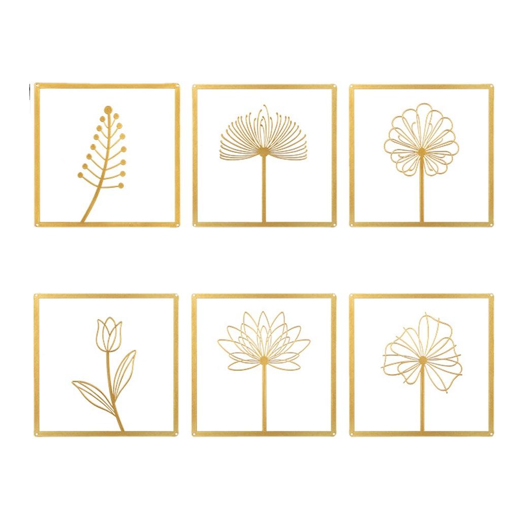 Metal Iron Art Leaf Mural Nordic Wall Pendant Light Luxury Hanging Decoration Crafts Household Creative Hanging Decorations New