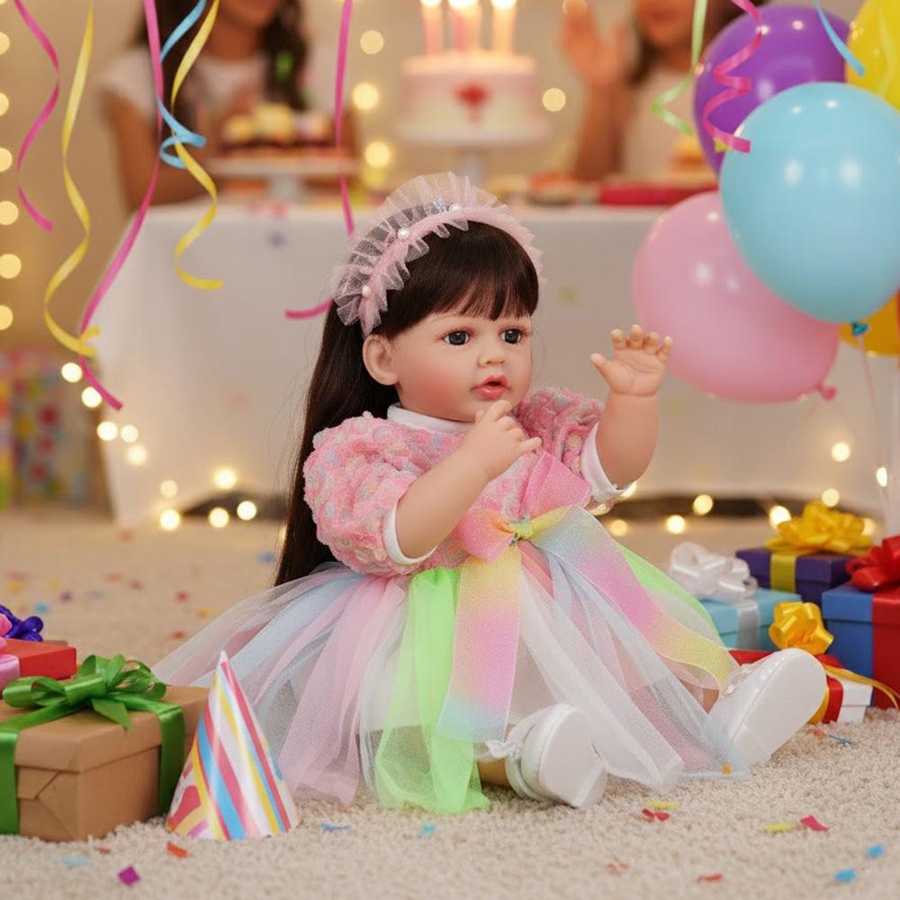 22-inch All-Plastic Reborn Russian-Speaking Baby Doll - Children's Companion Toy