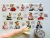 1 Loop Cute Beautiful Fashion Girl Lady /coffee/mirror Masking PET Washi Tape