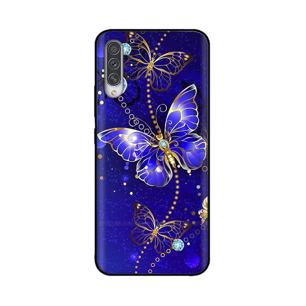 For Samsung Galaxy A50 Case Printed Cartoon Soft TPU Case Silicone Shockproof Back Cover For Samsung A50 A 50 Funny Phone Cases