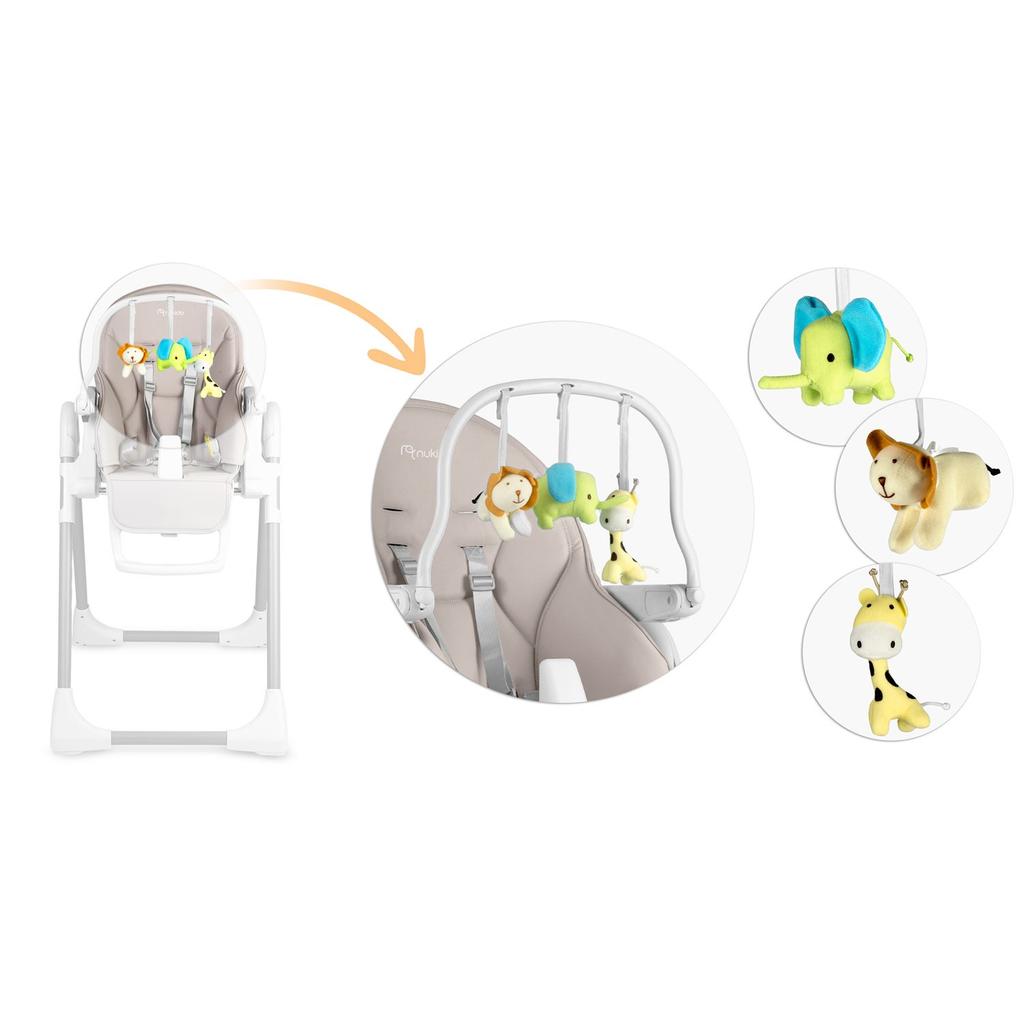 Belo High Chair With Table, Lounger And Toy Bar