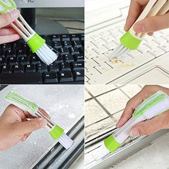 Mini Duster For Car Air Vent, Set Of 3 Automotive Air Conditioner Cleaner And Brush, Dust Collector Cleaning Cloth Tool For Keyboard Window Leaves