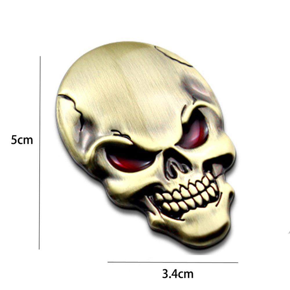 3D Autoaufkleber Premium Krieger Metall Auto Seitenkotflügel Heckklappe Totenkopf Emblem Abzeichen Aufkleber für jedes Fahrzeug LKW Auto Motorrad Wohnmobil