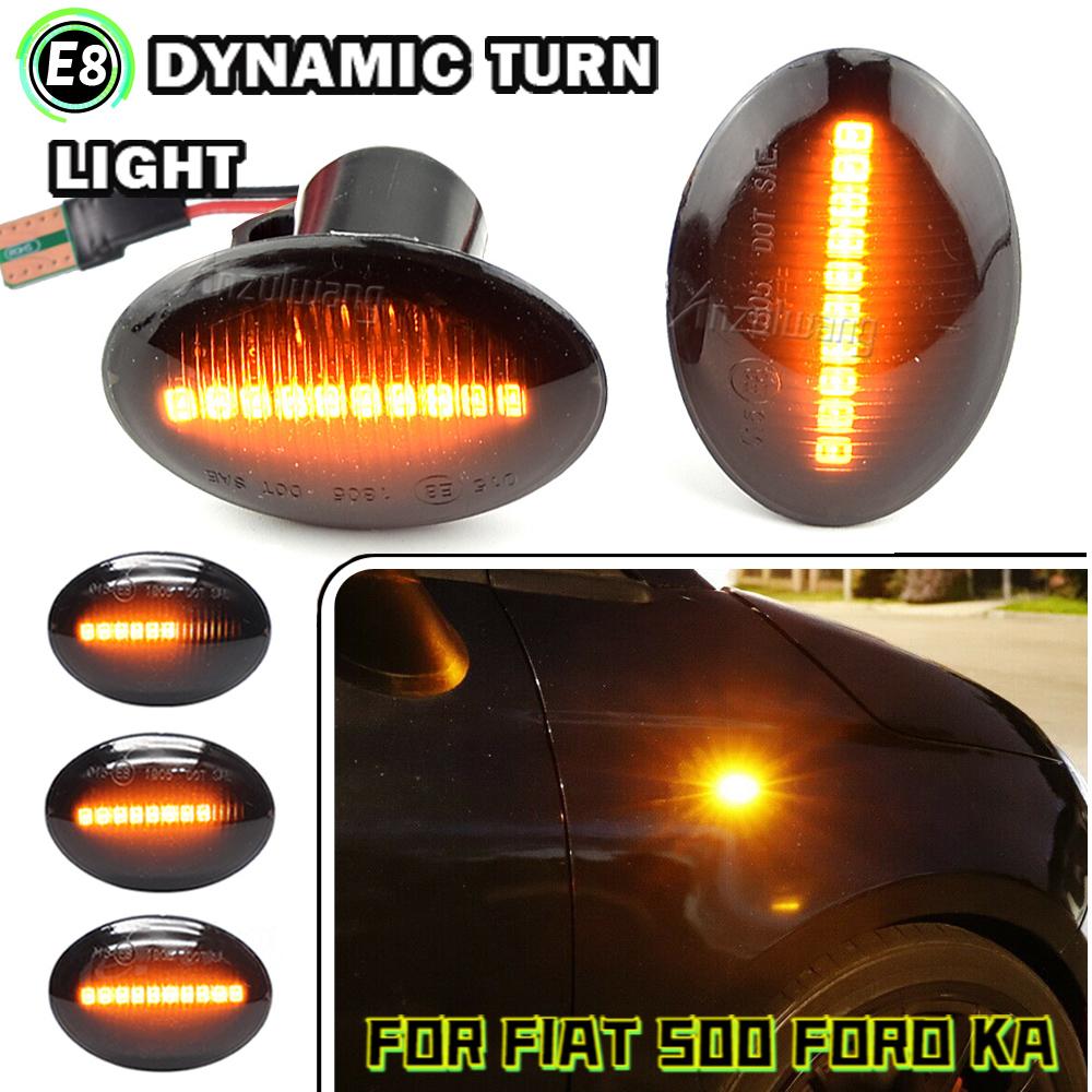 Side Marker Light For Fiat 500 Lancia Lybra Ypsilon For Maserati Alfa LED Dynamic Blinker Sequential Flashing Turn Signal Lamp