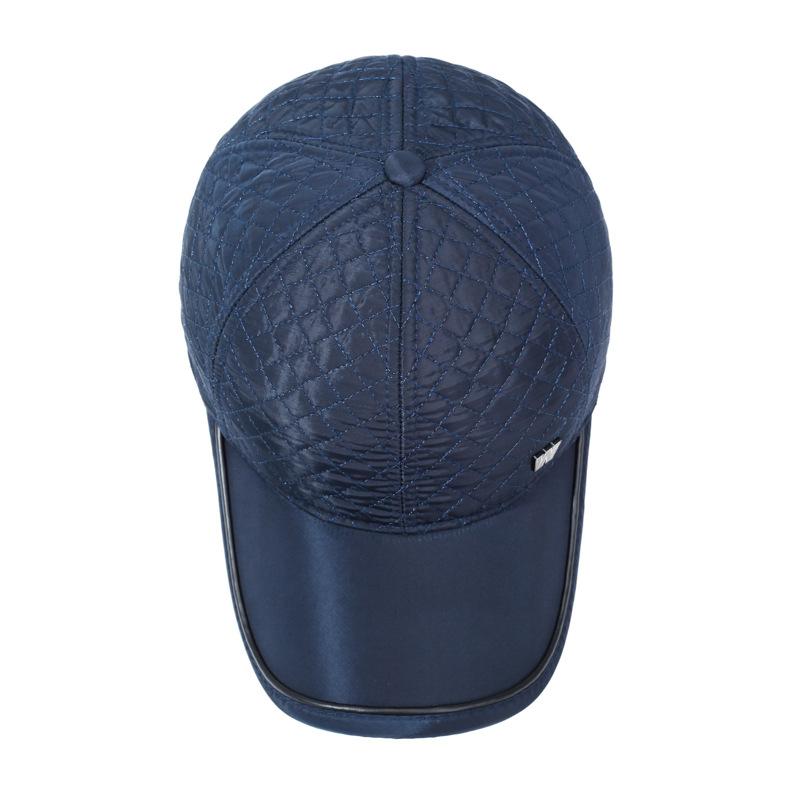 Mittelalterliche und ältere Kappen Herren Baseballkappe Warme Ohrenschutzkappe Herbst Winter Samt Dicke Baumwollkappe