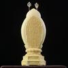 20cm Boxwood Thousand-Hand Guanyin Carving Sculpture Feng Shui Home Decor Solid Wood Buddha Statue
