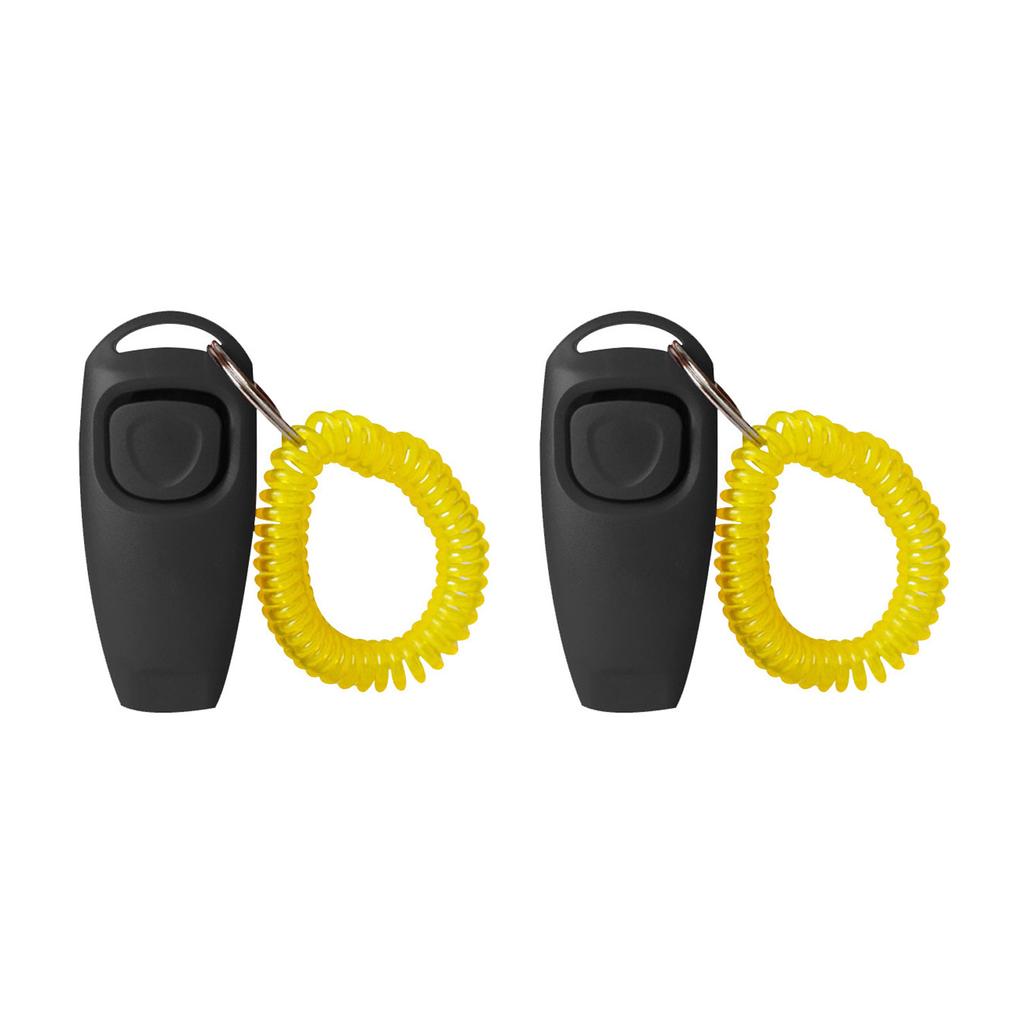 2 Stück Ergonomische Hundeklicker Pfeife Trainingsset Kunststoff Outdoor Gehtraining Gerät Für Rassen Kommandos Und Verhalten