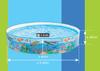 INTEX Coral Reef Snap Set Pool, 244 x 46 cm, 58472 [Official Japanese Product]